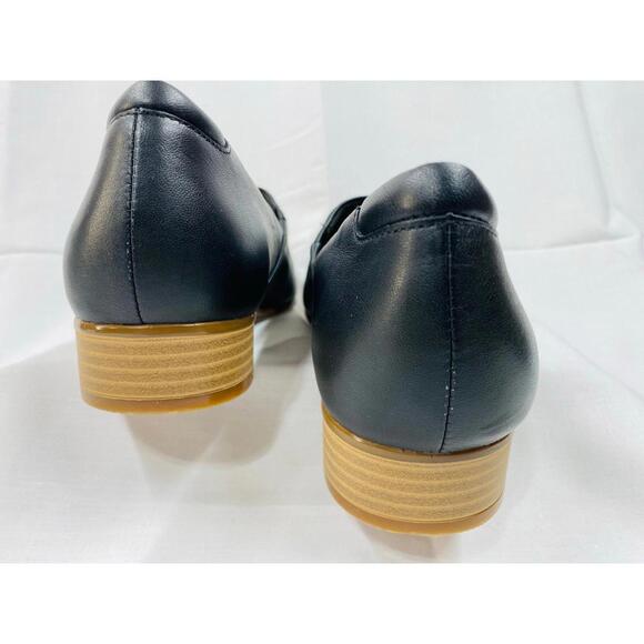 Clarks Navy Leather Loafers - Picture 6 of 9